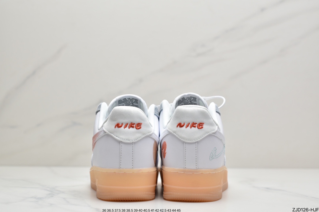 240 耐克Mayumi Yamase xNike Flyleather Ain Force1白色手绘涂鸦官方同步 DB3598-100