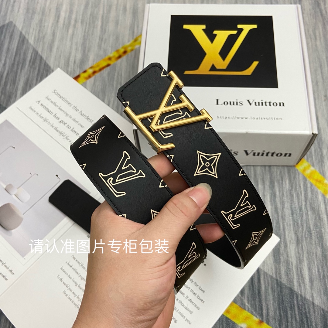 品牌LV路易威登原单皮带腰带双面使用