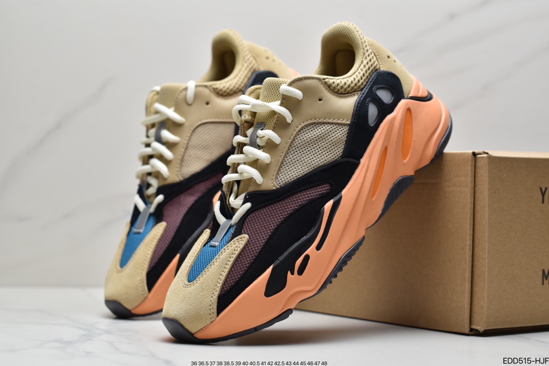 340 阿迪达斯 椰子700 adidas originals Yeezy Boost 700 ”Enflame Amber” 棕黄色 GW0297