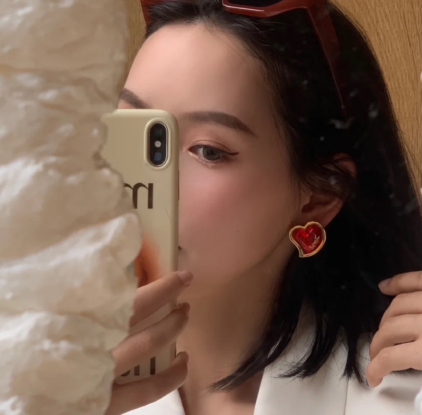 생로랑 하트 귀걸이 상세 이미지 2
