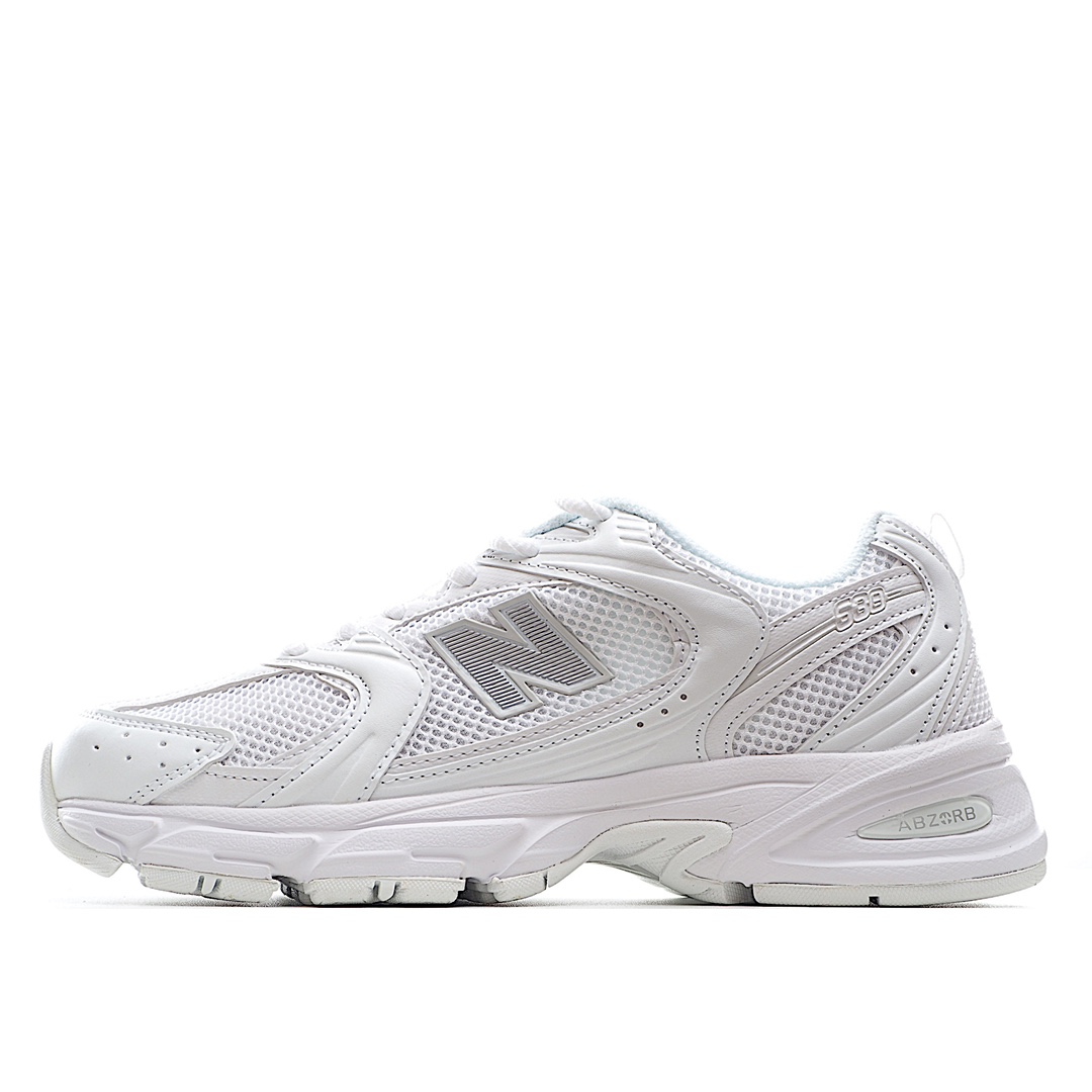 G5   New Balance NB530 复古休闲慢跑鞋 云母白采用原厂材料和胶水  纯原装皮料切割 质感无敌