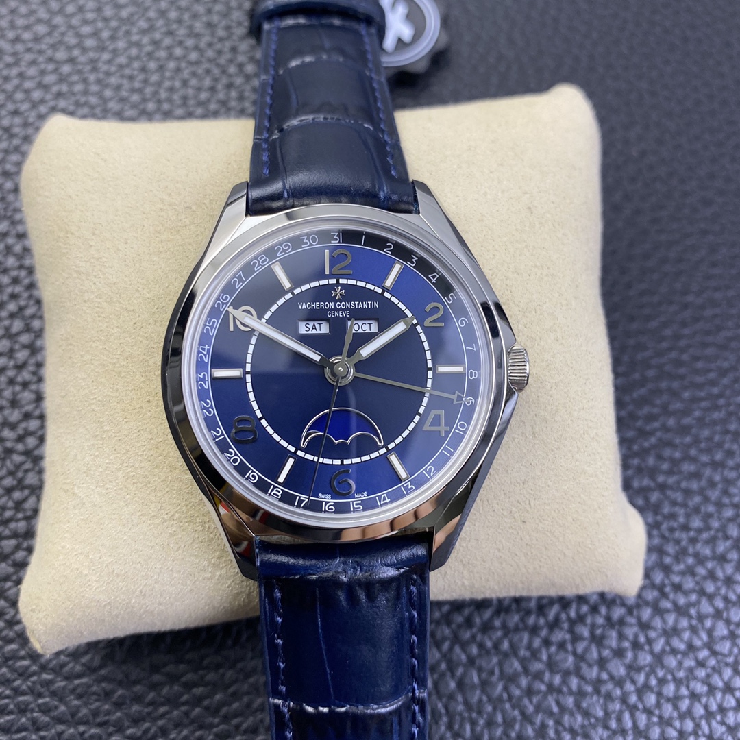 바쉐론 콘스탄틴 피프티식스 풀캘린더 문페이즈 40mm 스틸 ZF 공장 레플리카 43574