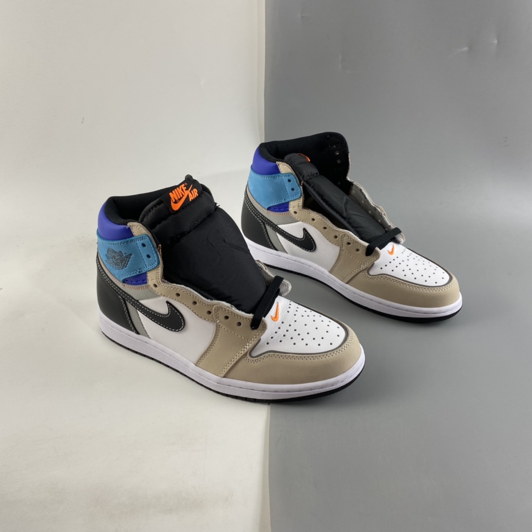 P300  Air Jordan 1 High OG Pro“ Total Orange”AJ1 乔1 3M蓝白拼接 高帮篮球鞋 DC6515-100
