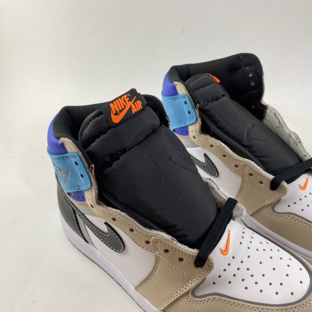 P300  Air Jordan 1 High OG Pro“ Total Orange”AJ1 乔1 3M蓝白拼接 高帮篮球鞋 DC6515-100