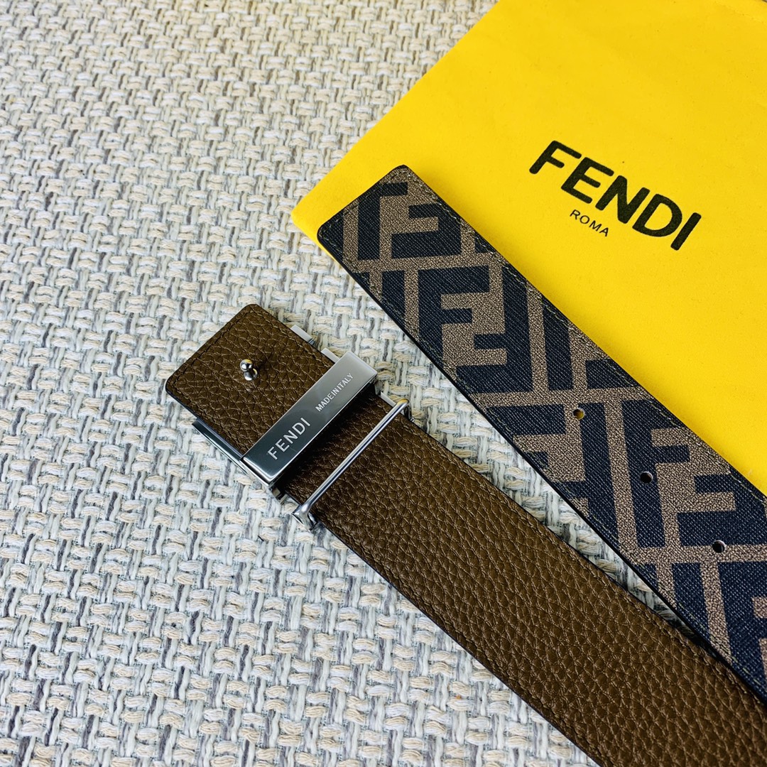 FENDI芬迪专柜同款双环正反用腰带