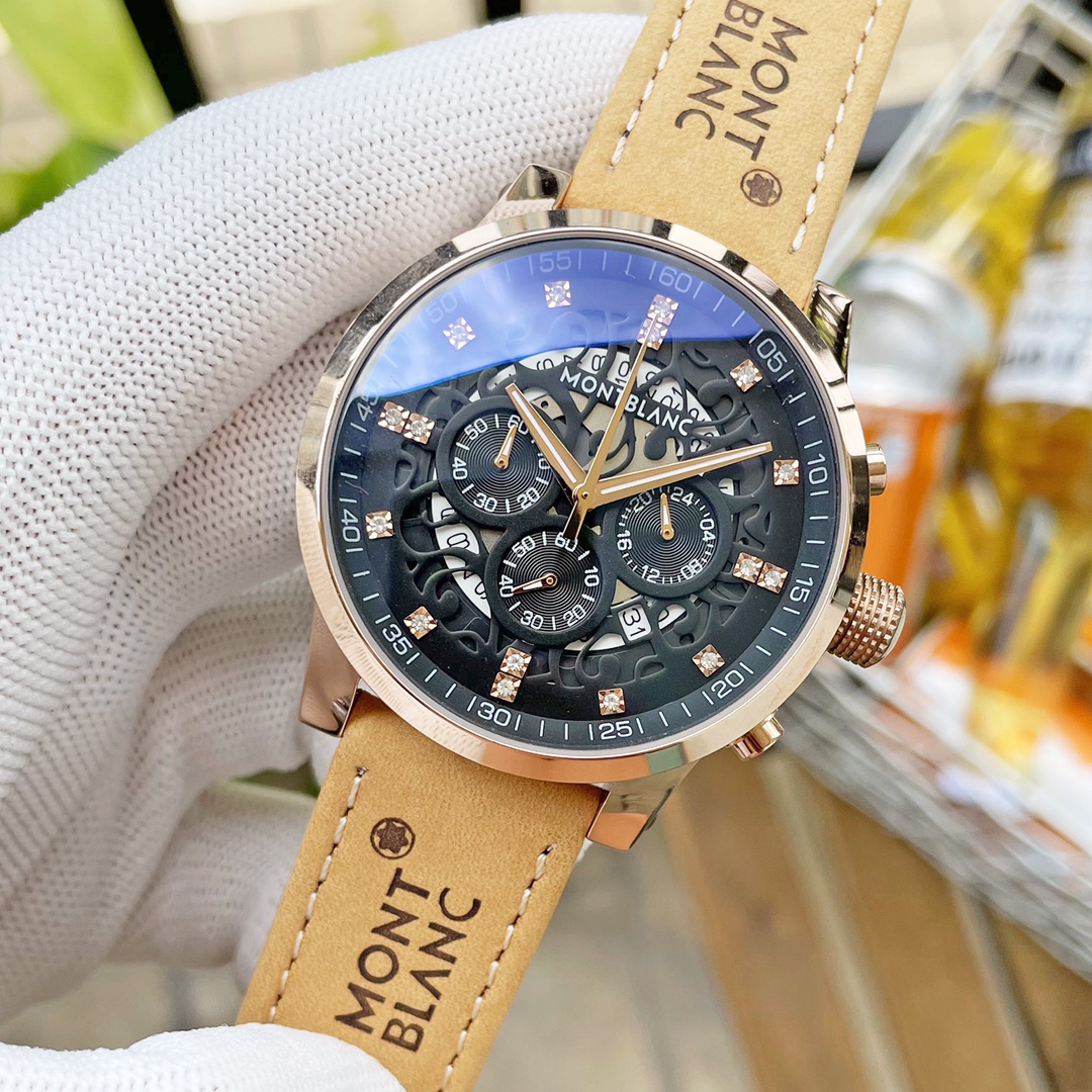 Montblanc White Shell 35625 Wristwatch: Multifunctional Design for Business and Leisure - 图片 3