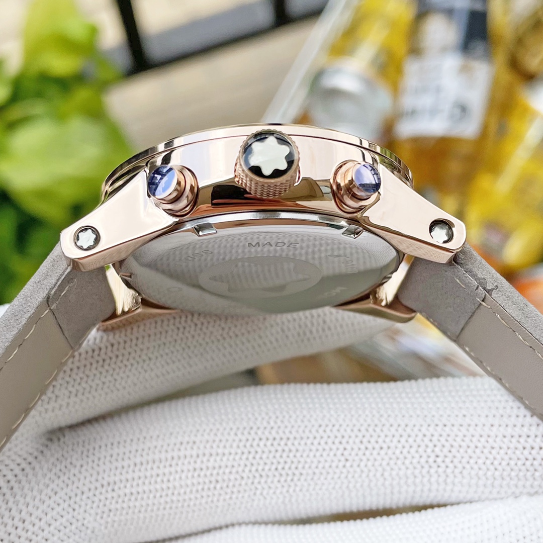 Montblanc White Shell 35625 Wristwatch: Multifunctional Design for Business and Leisure - 图片 9