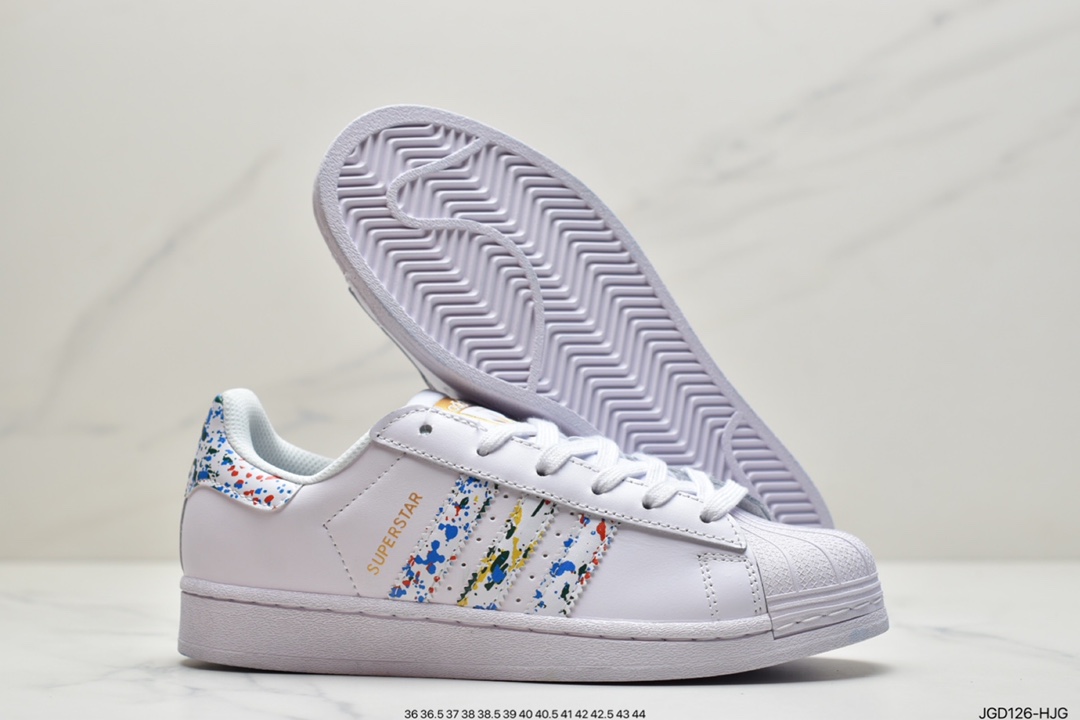 180 阿迪达斯 Adidas Originals SUPERSTAR W 贝壳头经典百搭休闲运动小白板鞋 原标原盒FX5540