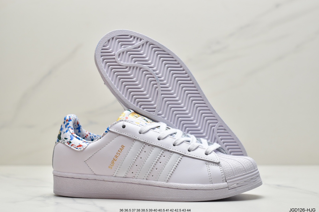 180 阿迪达斯 Adidas Originals SUPERSTAR W 贝壳头经典百搭休闲运动小白板鞋 原标原盒FX5540