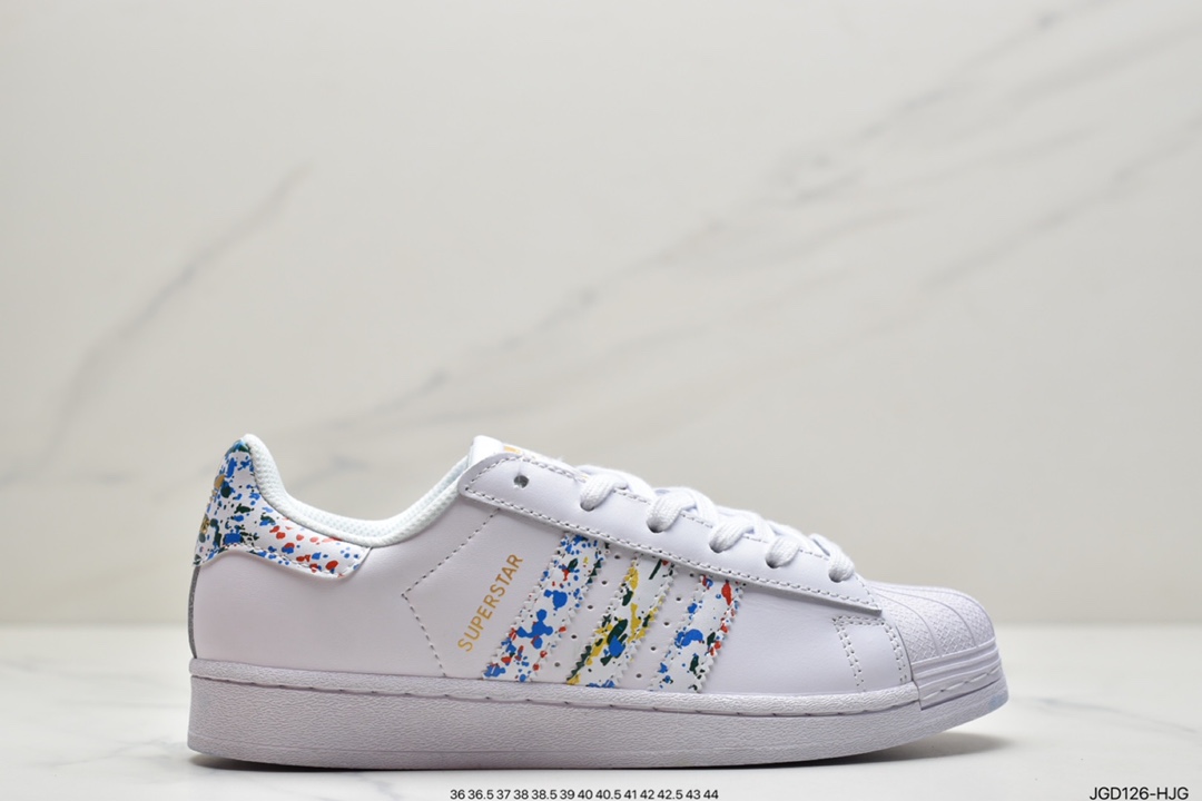 180 阿迪达斯 Adidas Originals SUPERSTAR W 贝壳头经典百搭休闲运动小白板鞋 原标原盒FX5540