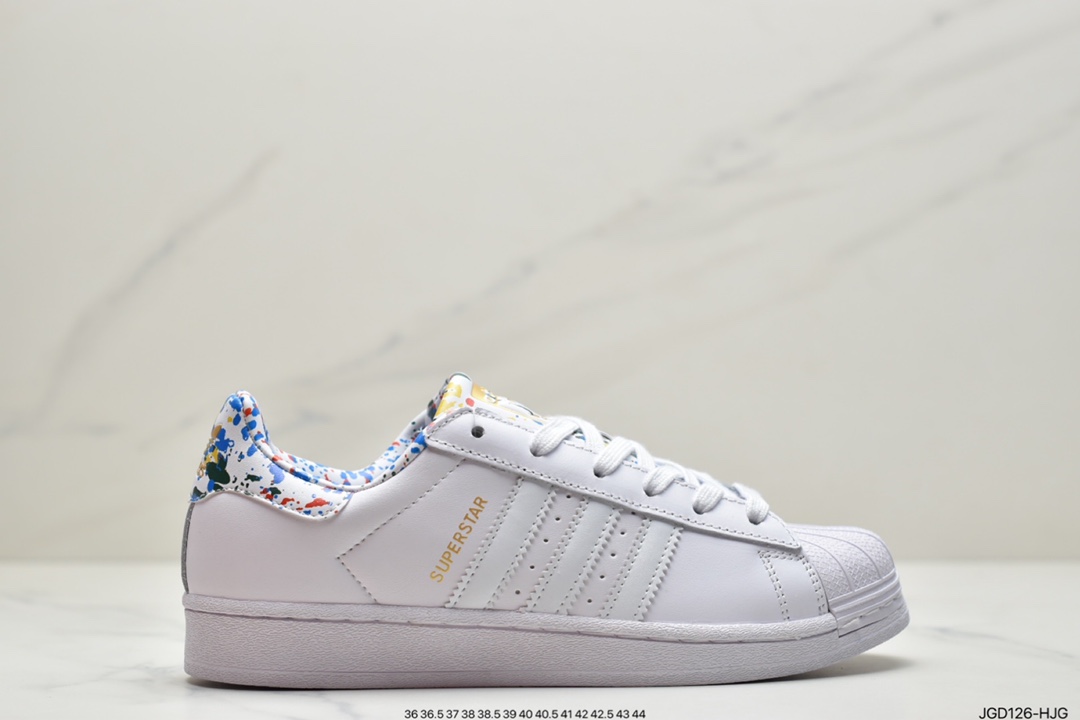 180 阿迪达斯 Adidas Originals SUPERSTAR W 贝壳头经典百搭休闲运动小白板鞋 原标原盒FX5540