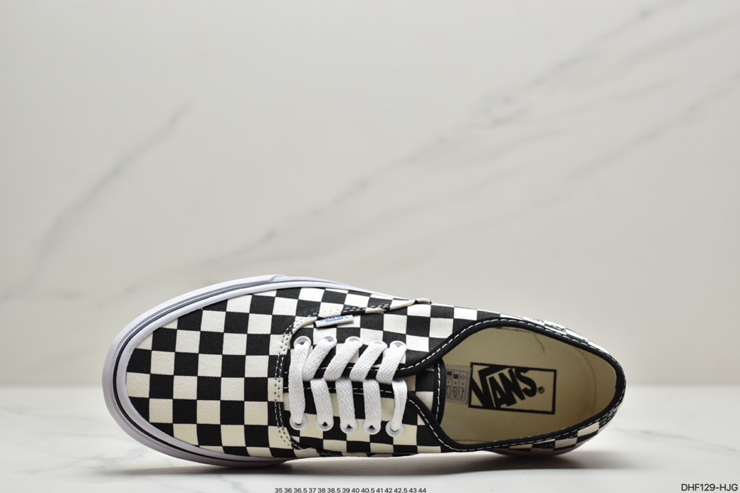 95 万斯Vans ORLGINALS联名范斯官方安娜海姆  黑白棋盘格Authentic低帮板鞋运动鞋