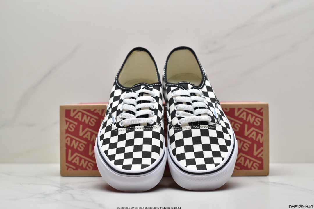 95 万斯Vans ORLGINALS联名范斯官方安娜海姆  黑白棋盘格Authentic低帮板鞋运动鞋