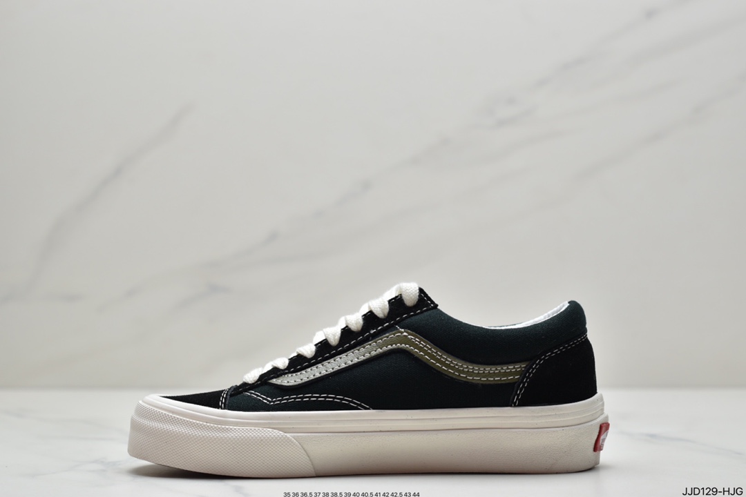 130 万斯Vans Style 36 小头拼接低帮情侣休闲板鞋帆布鞋