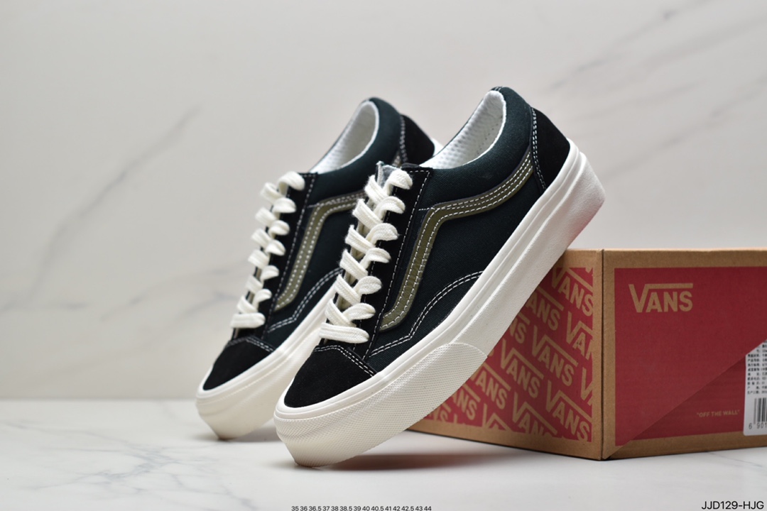 130 万斯Vans Style 36 小头拼接低帮情侣休闲板鞋帆布鞋