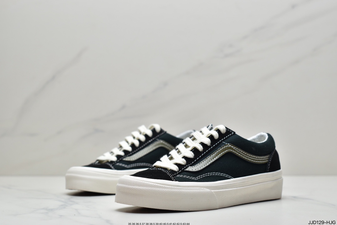 130 万斯Vans Style 36 小头拼接低帮情侣休闲板鞋帆布鞋