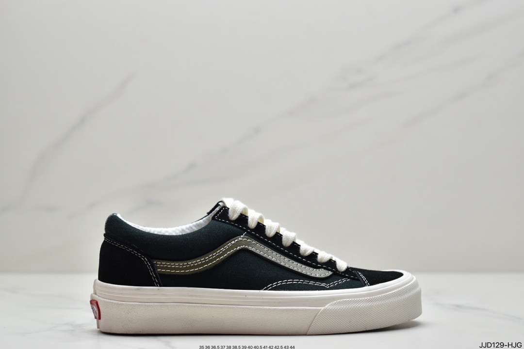 130 万斯Vans Style 36 小头拼接低帮情侣休闲板鞋帆布鞋