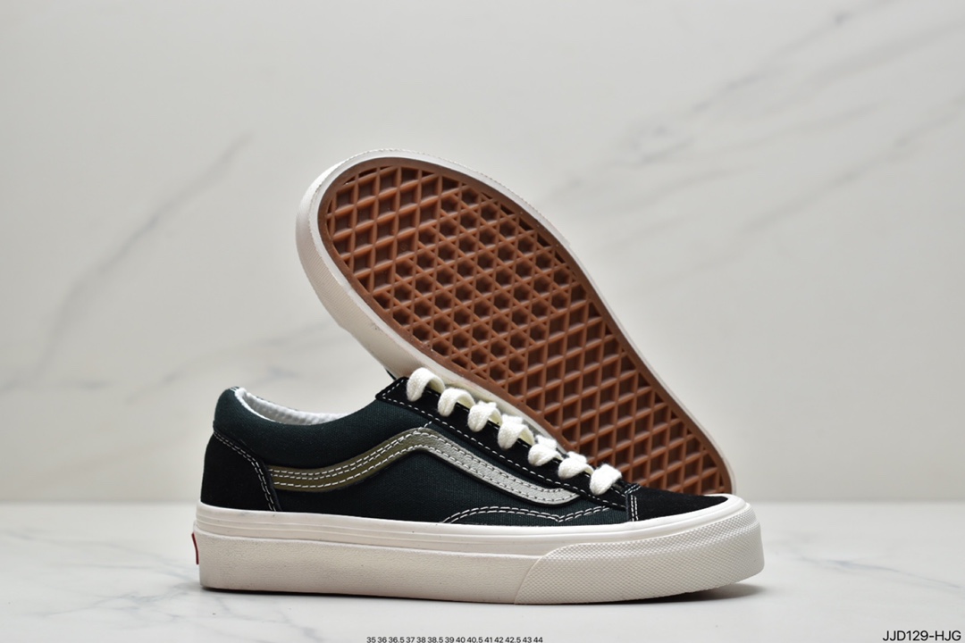 130 万斯Vans Style 36 小头拼接低帮情侣休闲板鞋帆布鞋