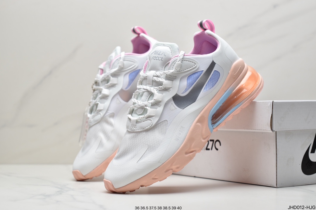 190 耐克Nike Air Max 270 React 半小掌气垫跑鞋 CZ8131-100-莆田鞋,莆田鞋货源,高仿鞋,高仿鞋货源,安福档口,莆田高仿鞋,莆田鞋批发,高仿鞋批发,莆田高仿运动鞋,高仿运动鞋,莆田运动鞋 190 耐克Nike Air Max 270 React 半小掌气垫跑鞋 CZ8131-100