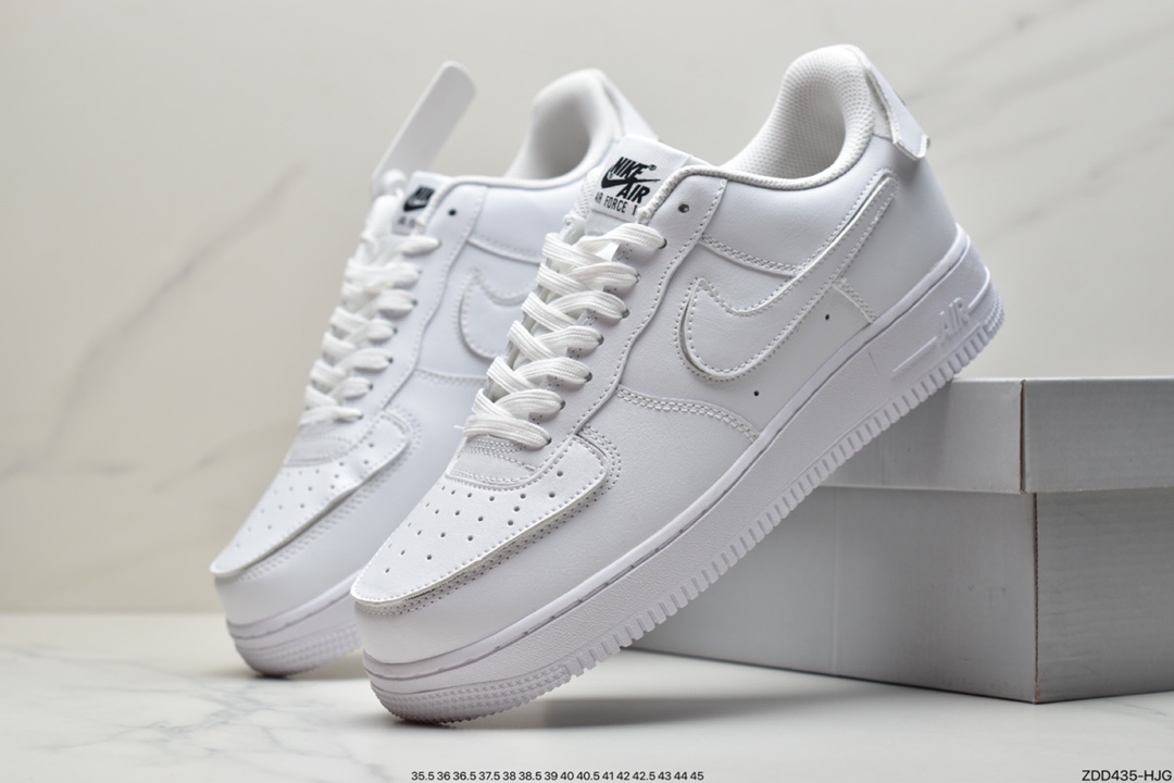 230 耐克Nike Air Force1 AF1 人气单品 纯白橙 DIY拆卸拼接魔术贴  CZ5093-100
