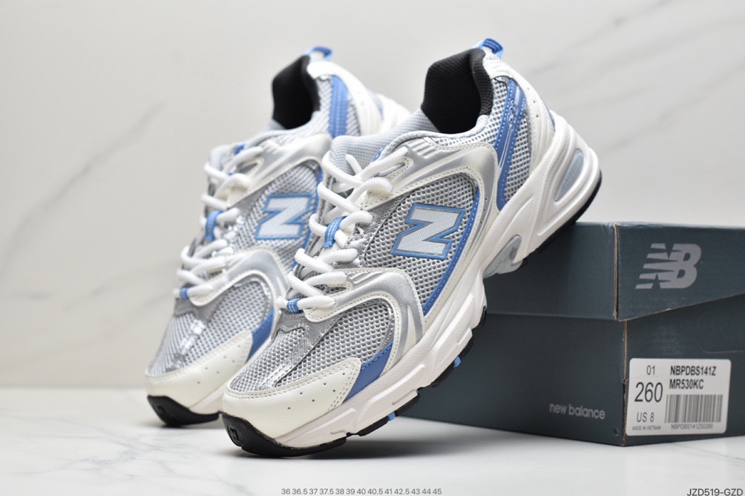 140 New Balance 新百伦 MR530FWI系列 夏季网面复古跑鞋透气网面