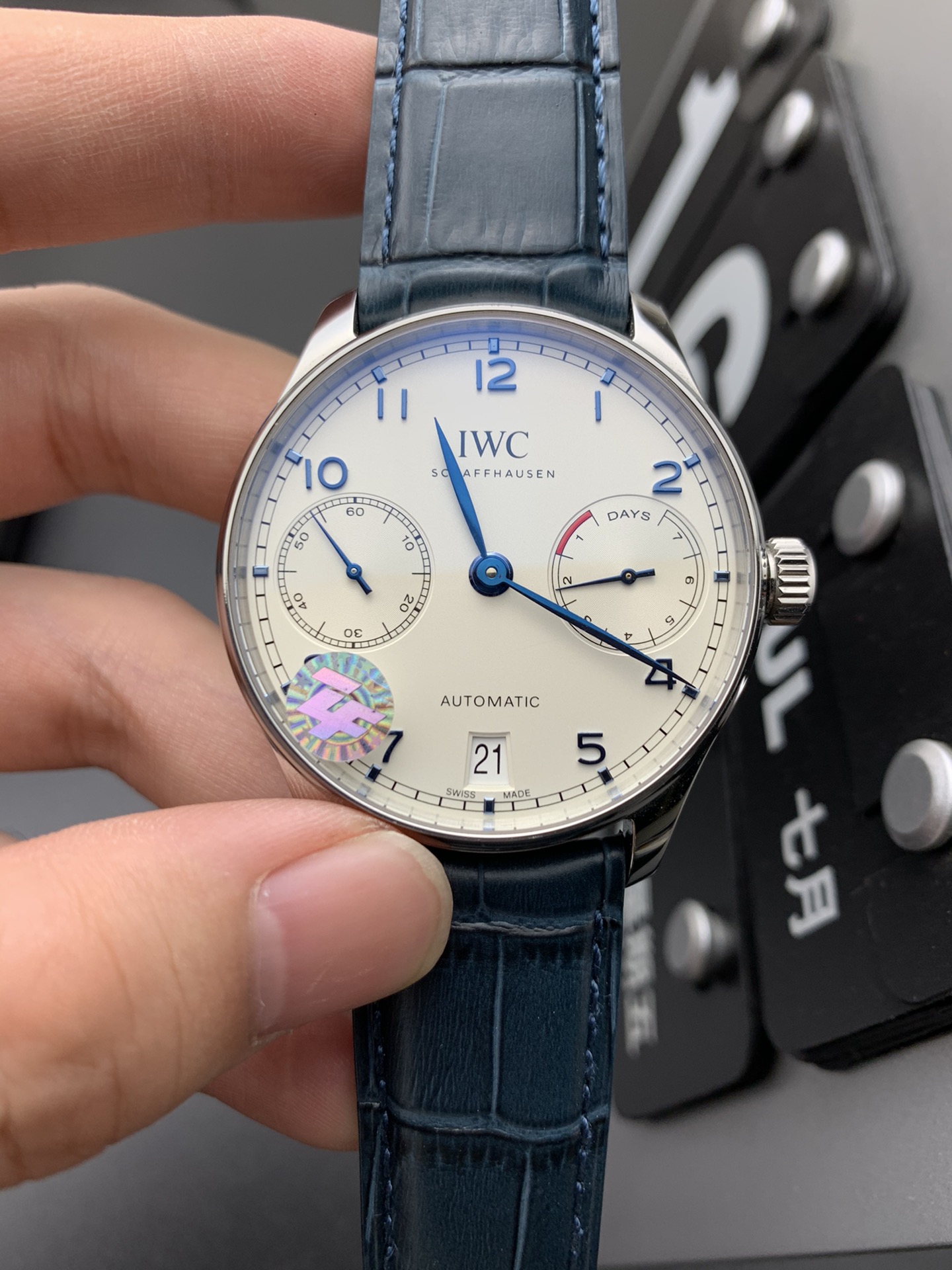 IWC 白面蓝针葡七