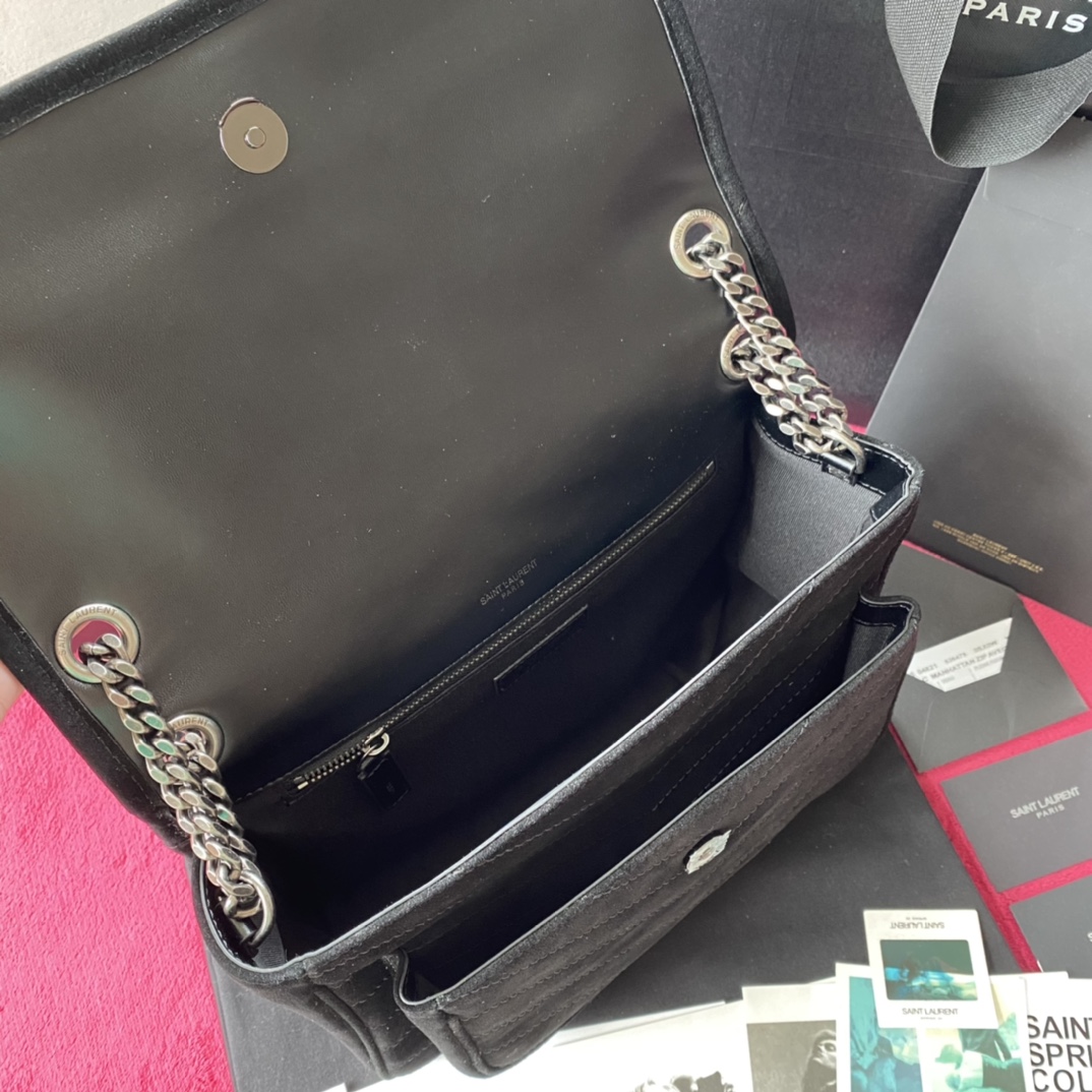 Saint Laurent NIKI_ 最新款磨砂皮系列 百分百进口磨砂皮_里外全皮_ 五金 之所以为