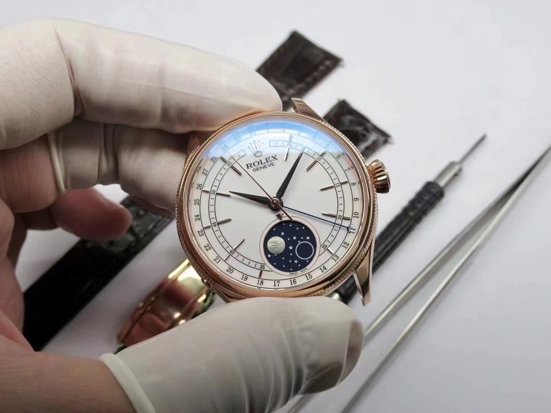ROLEX ロレックス チェリーニ ムーンフェイズ 腕時計-トップクオリティ