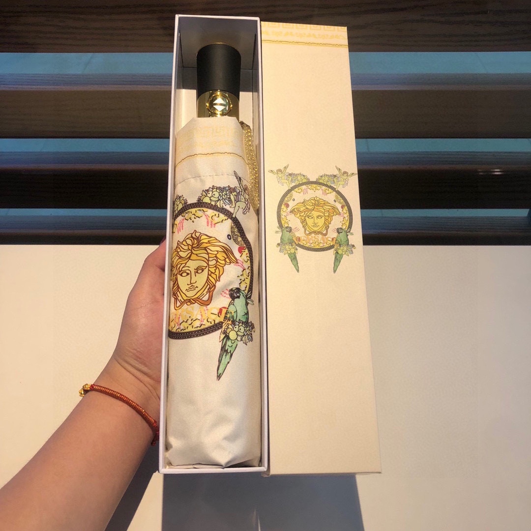 范思哲VERSACE三折自动折叠晴雨