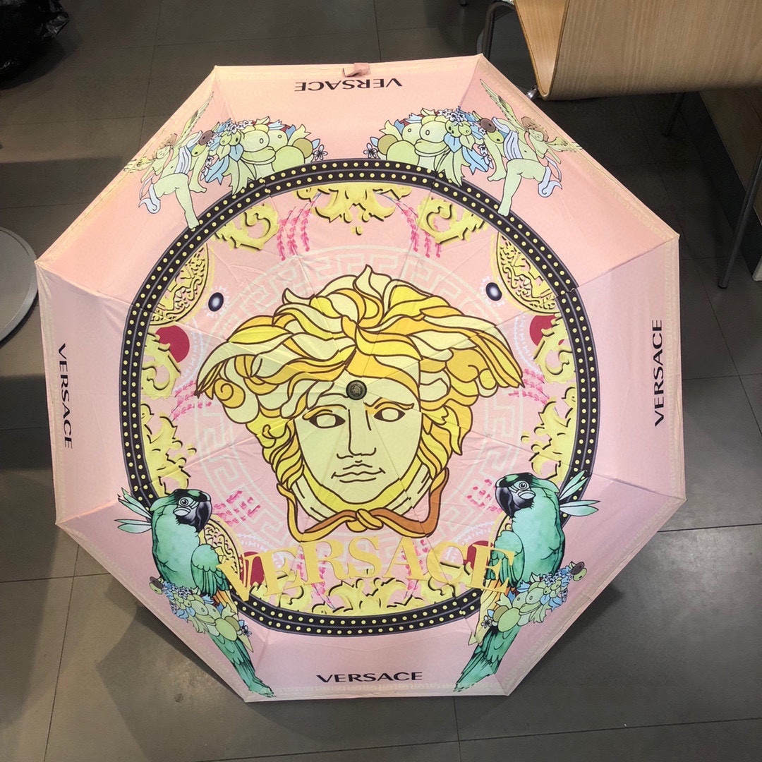 范思哲VERSACE三折自动折叠晴雨