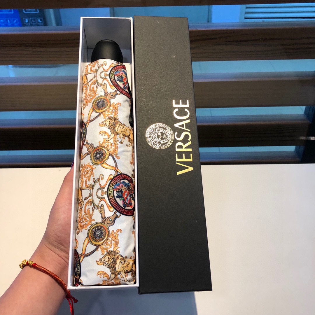 范思哲VERSACE三折自动折叠晴雨
