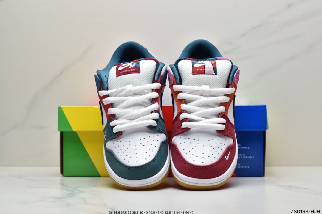 320 Parra x Nike SB Dunk Low”Multi-Color 2021”扣篮系列低帮休闲运动滑板板鞋DH7695-100