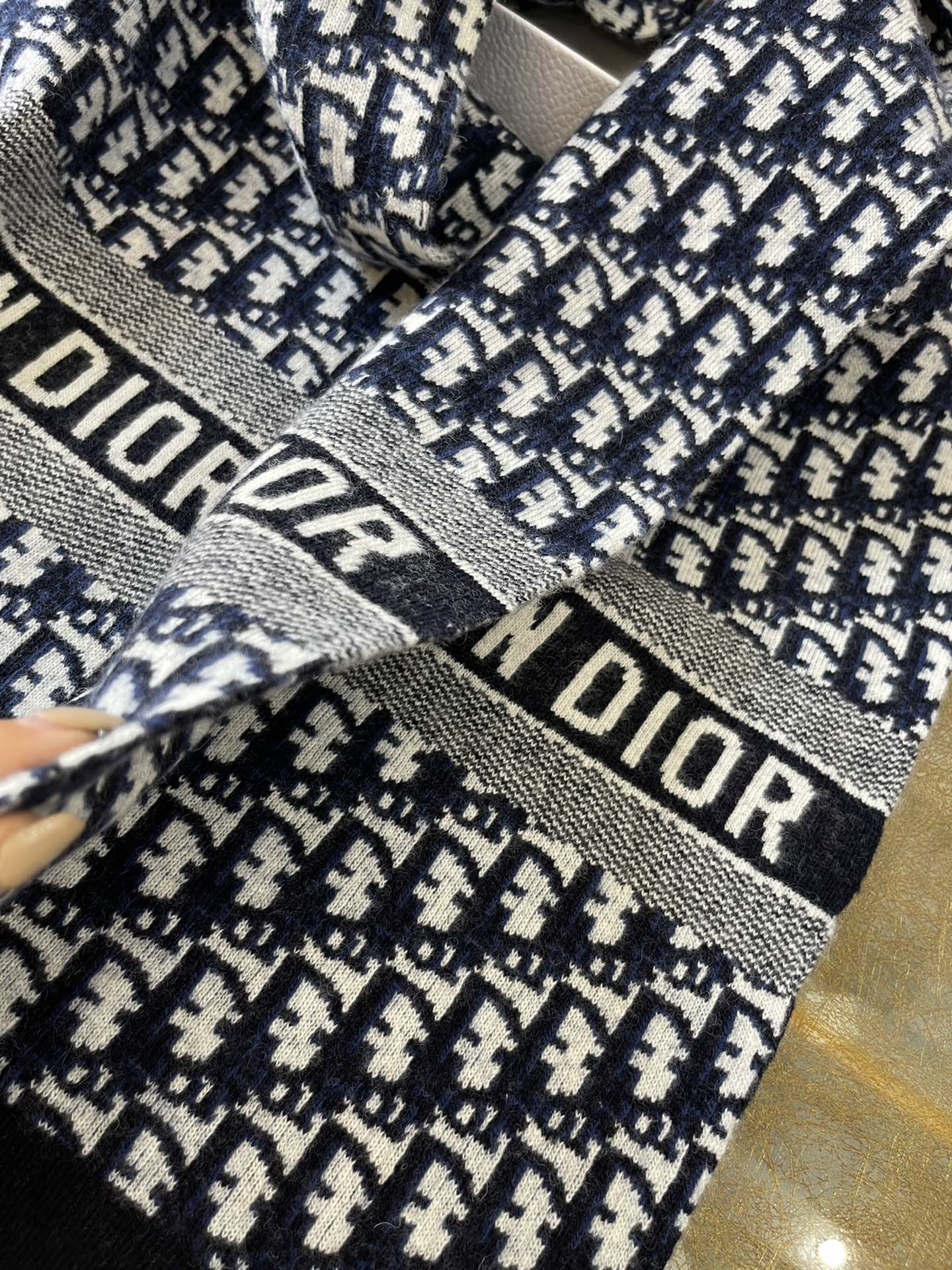 Dior迪奥Oblique 印花羊毛羊绒混纺围巾91CDO313I171_C540