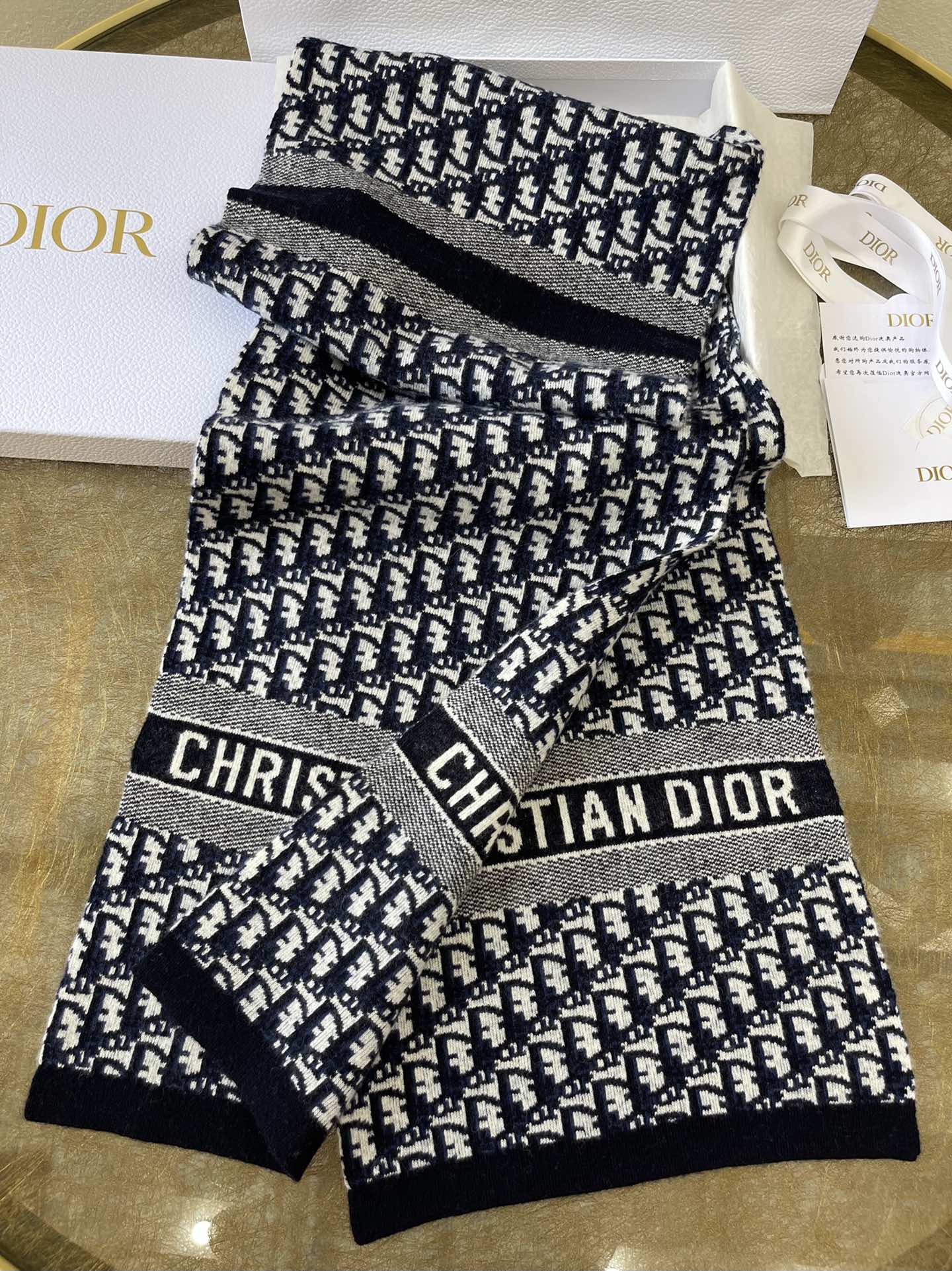 Dior迪奥Oblique 印花羊毛羊绒混纺围巾91CDO313I171_C540