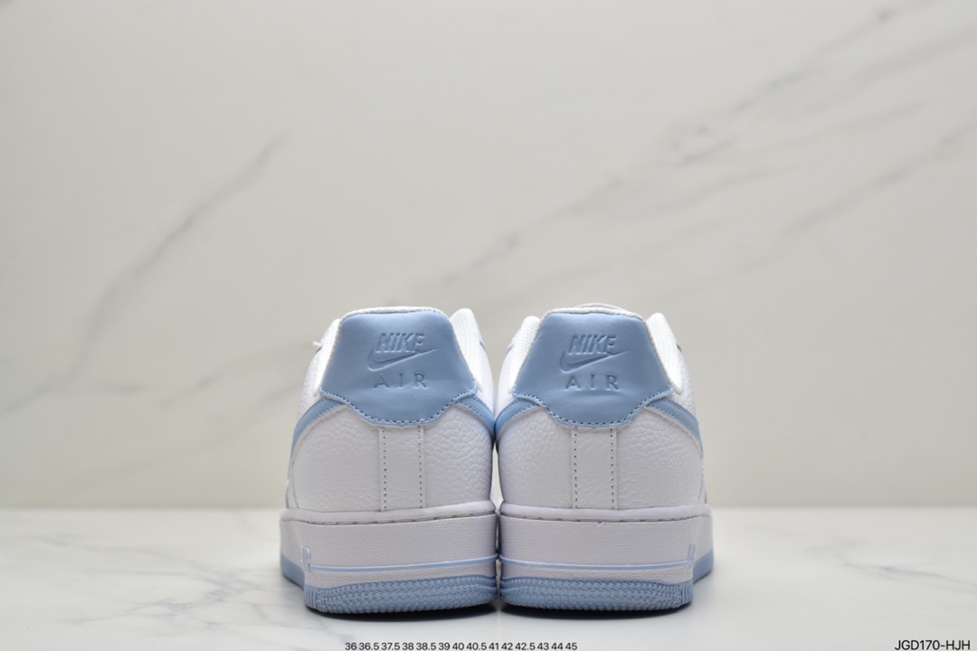 180 耐克NK Air Force 1 Low 空军一号低帮百搭休闲运动板鞋 北卡蓝配色 AH0287-104