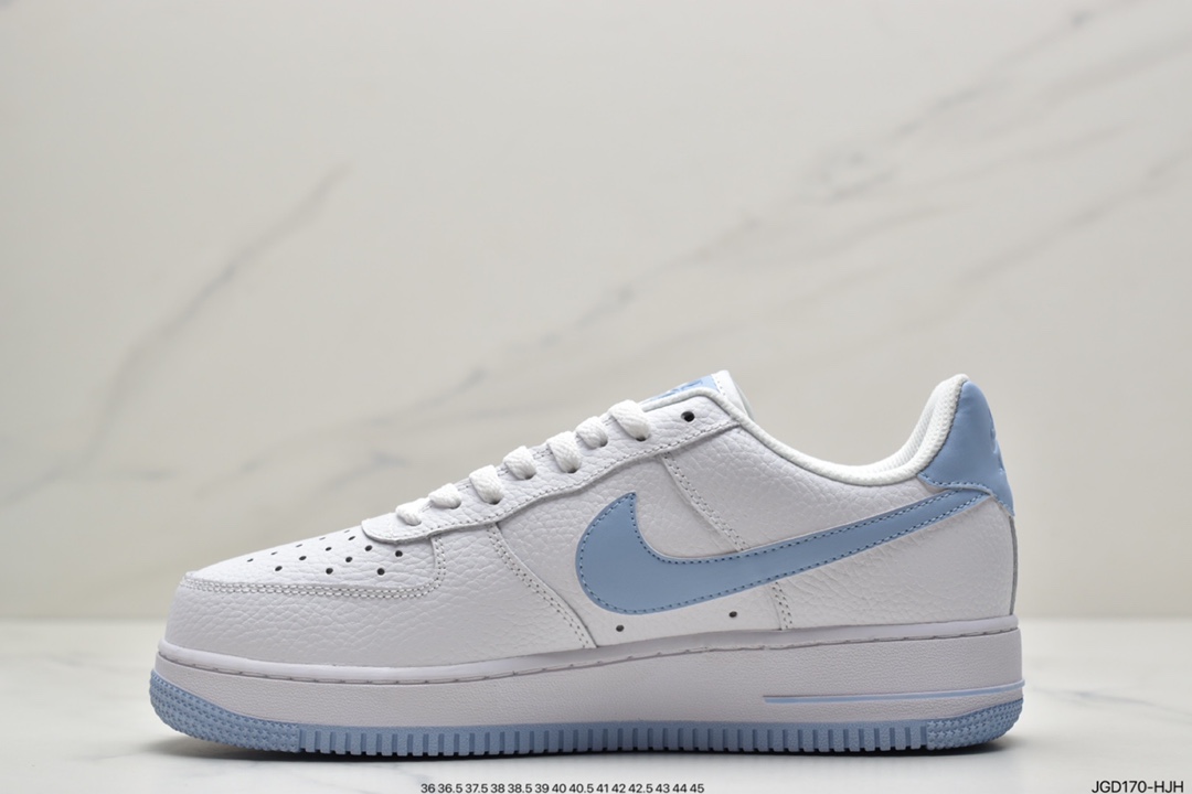 180 耐克NK Air Force 1 Low 空军一号低帮百搭休闲运动板鞋 北卡蓝配色 AH0287-104