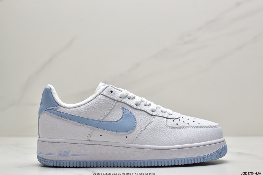 180 耐克NK Air Force 1 Low 空军一号低帮百搭休闲运动板鞋 北卡蓝配色 AH0287-104