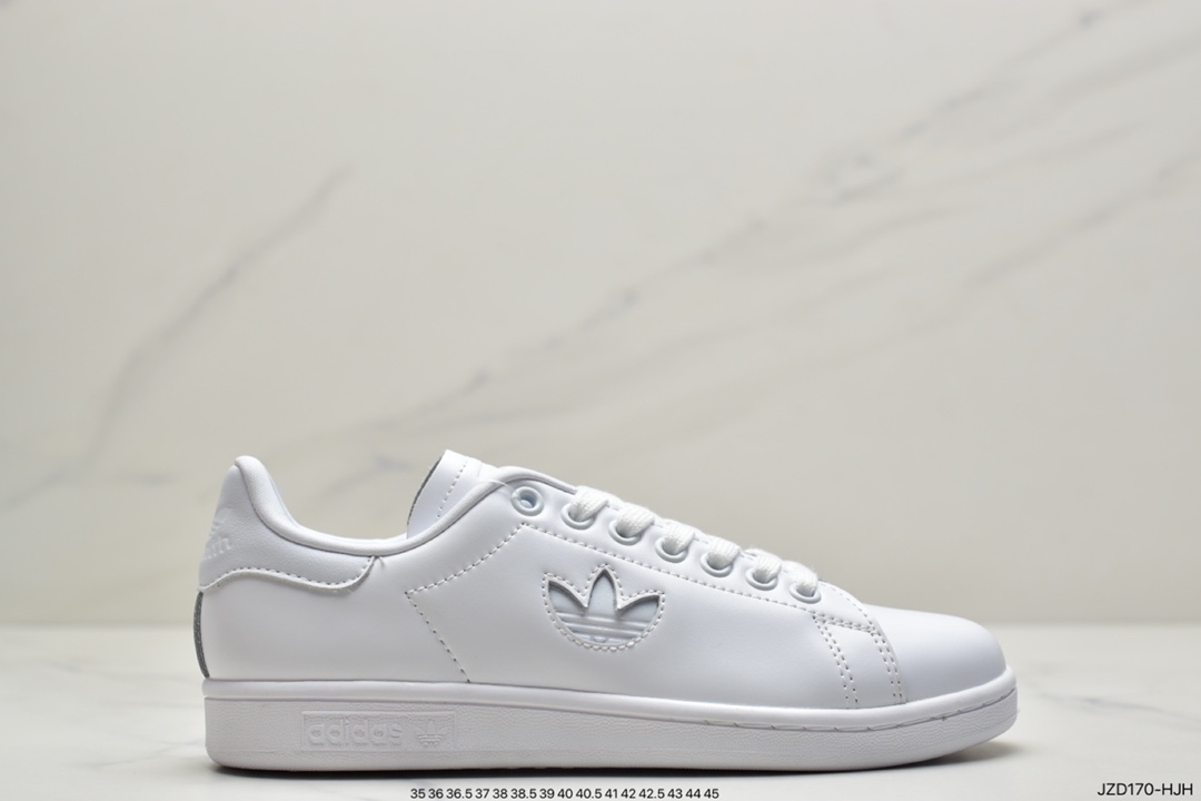 140 阿迪达斯adidas三叶草 Originals Stan Smith Leather”White/Light Blue”史密斯经典百搭复古休闲运动板鞋货号FX3517