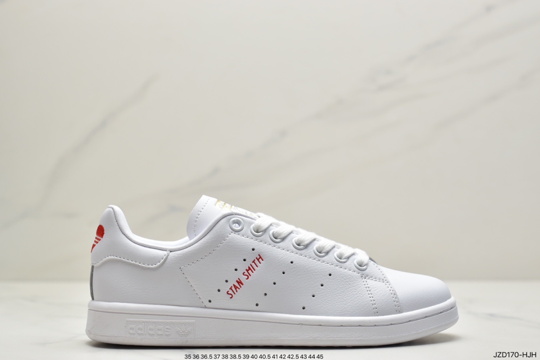 140 阿迪达斯adidas三叶草 Originals Stan Smith Leather”White/Light Blue”史密斯经典百搭复古休闲运动板鞋货号FX3517