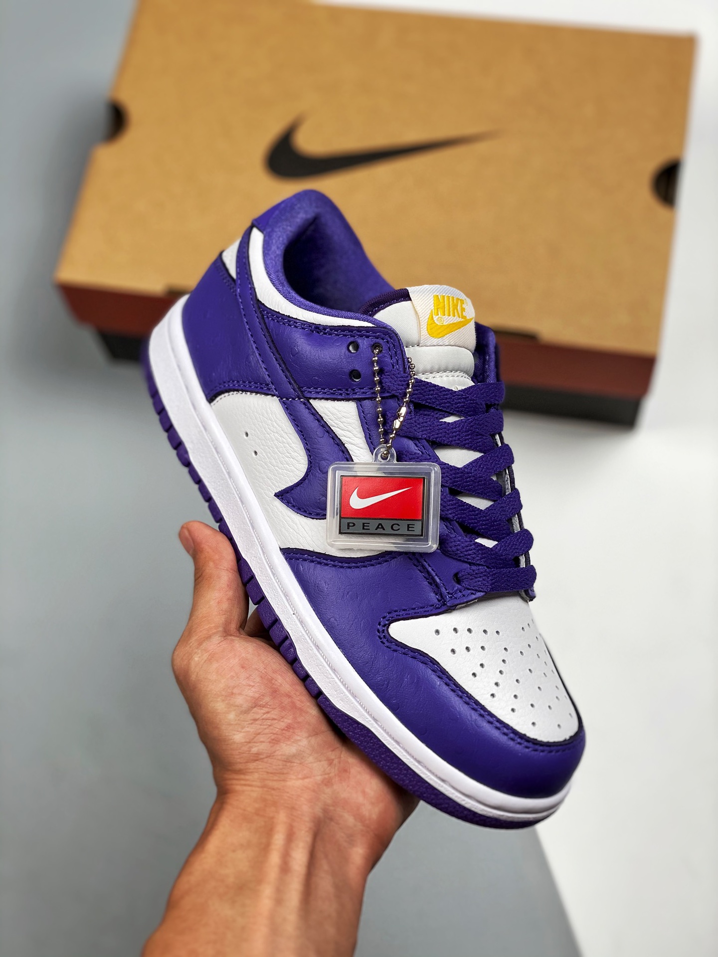 Apoyo a la tienda 3 NK Dunk Low "Flip The OS" color blanco púrpura con gancho invertido. Gran fábrica de origen puro, m…