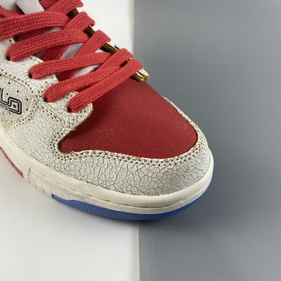 P400  Magnus Walker x Nike Dunk High Pro Decon QS【保时捷911】白蓝红高帮休闲滑板鞋 DH7683-100