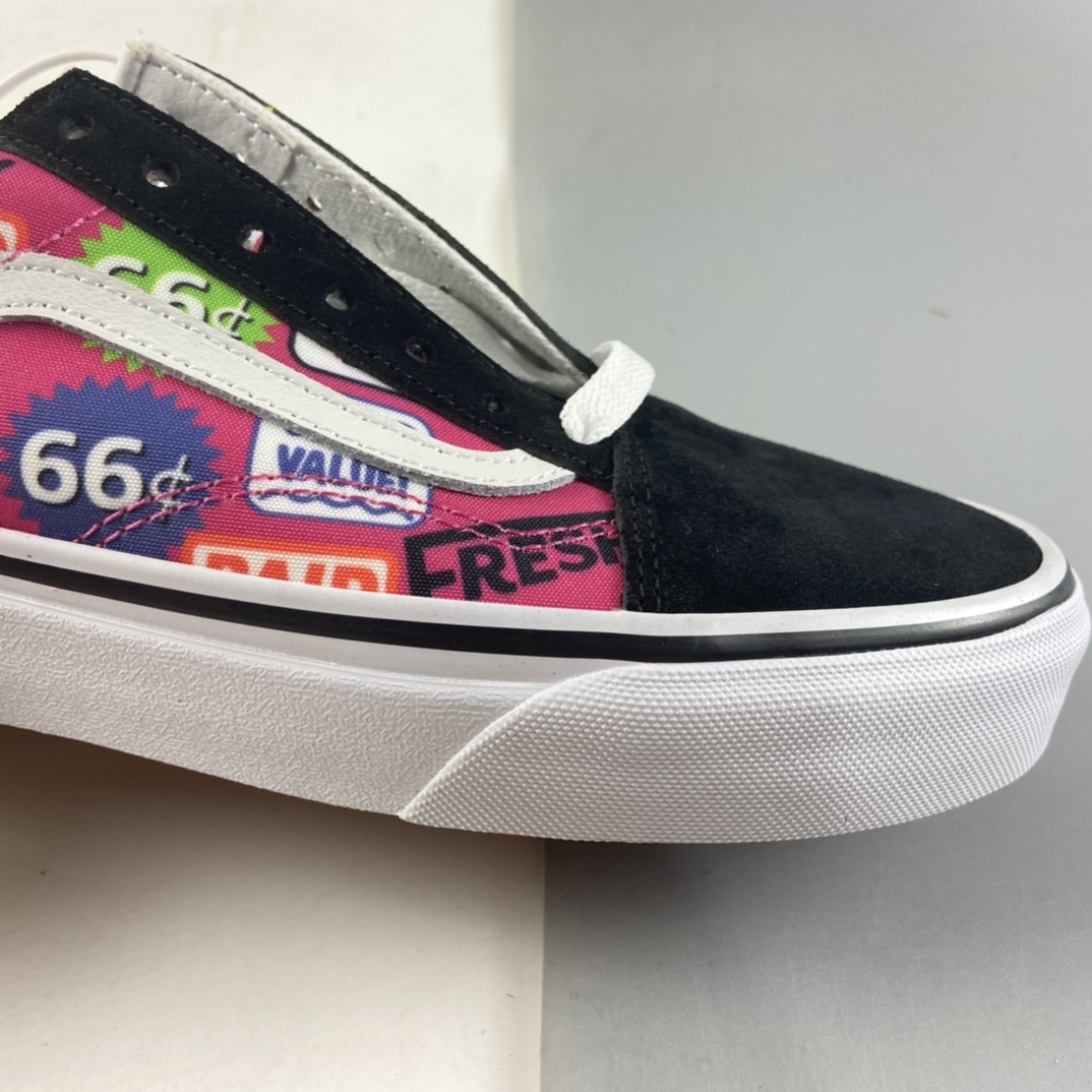 P150  Vans Old Skool 范斯2021夏季新款彩色字母印画情侣休闲运动板鞋 VN0A38G2VFK