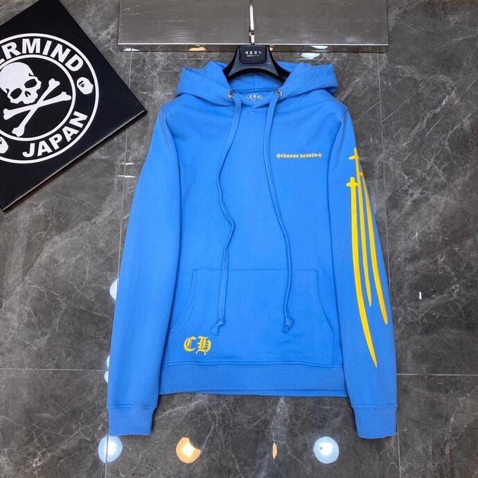 Perfect Replica
 Chrome Hearts Clothing Hoodies Blue Fall Collection Hooded Top