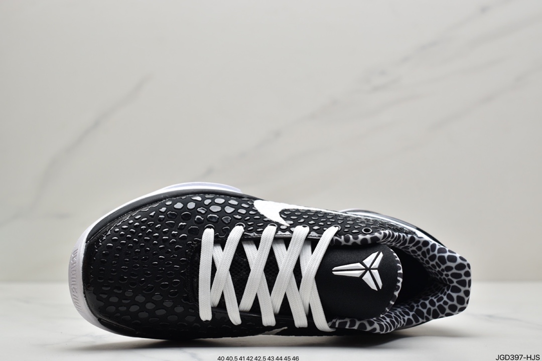 180 科比6 黑白色 Kobe 6 “Mamba Forever” 整双鞋采用经典黑白色CW2190-002
