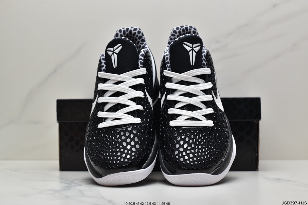 180 科比6 黑白色 Kobe 6 “Mamba Forever” 整双鞋采用经典黑白色CW2190-002