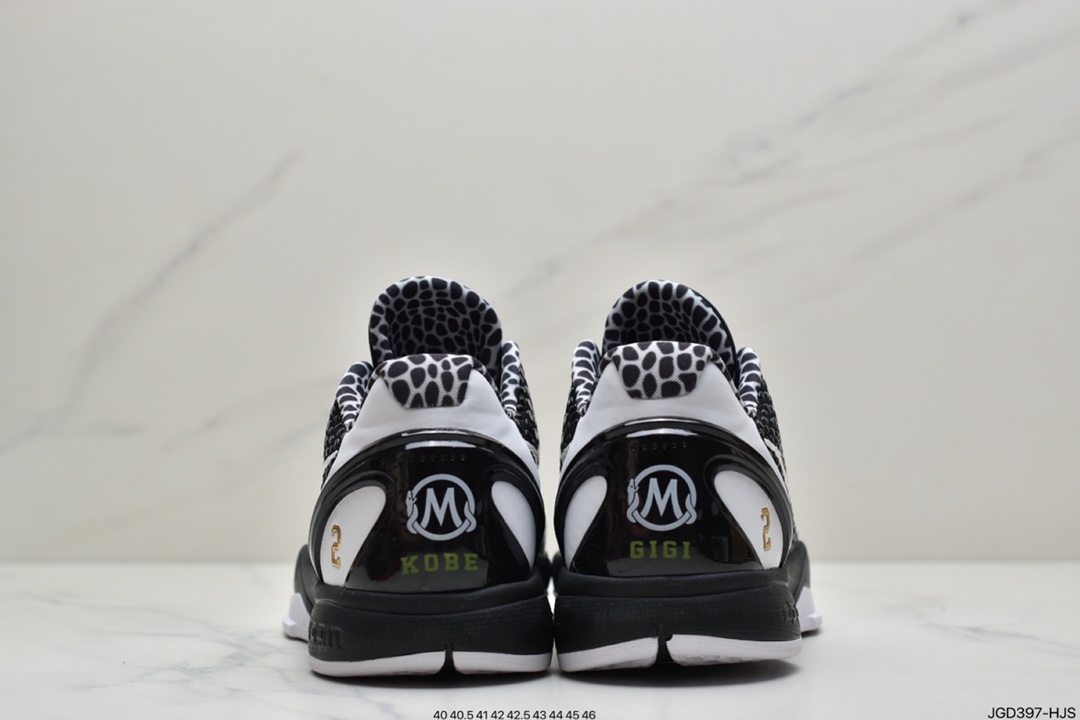 180 科比6 黑白色 Kobe 6 “Mamba Forever” 整双鞋采用经典黑白色CW2190-002