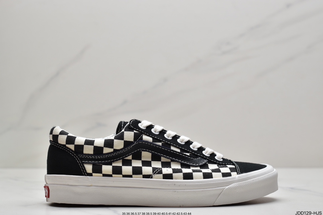 120 万斯Vans Style 36 小头拼接低帮情侣休闲板鞋帆布鞋