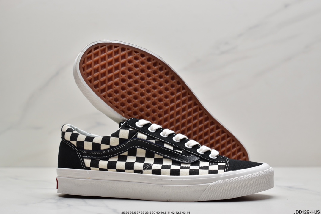 120 万斯Vans Style 36 小头拼接低帮情侣休闲板鞋帆布鞋