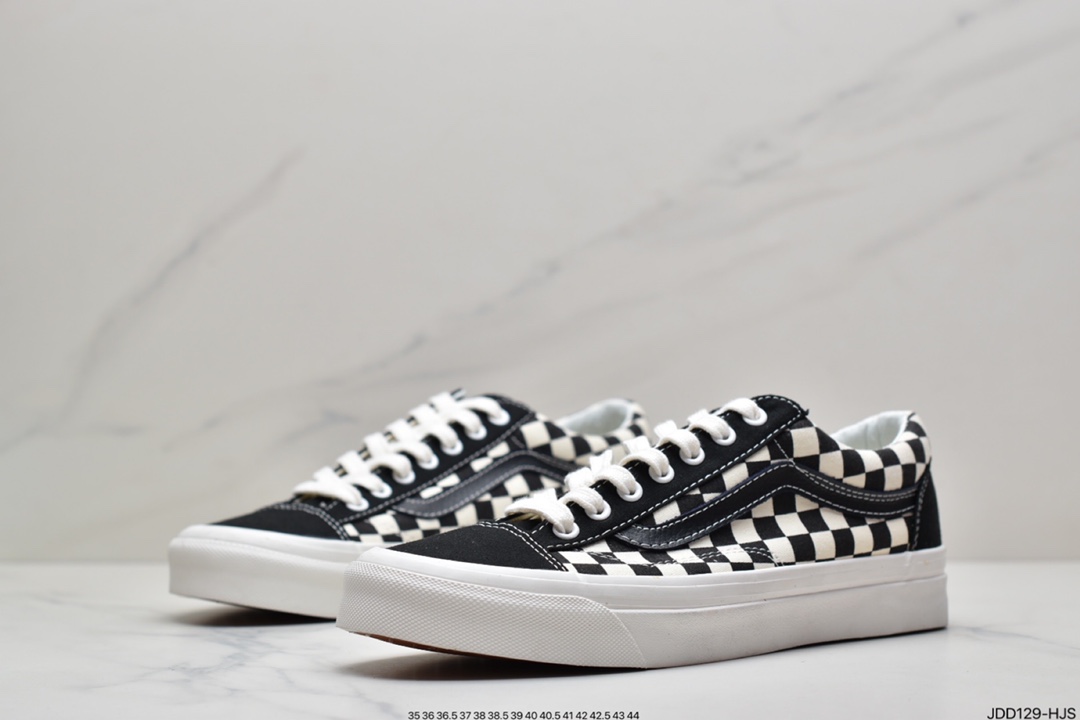 120 万斯Vans Style 36 小头拼接低帮情侣休闲板鞋帆布鞋