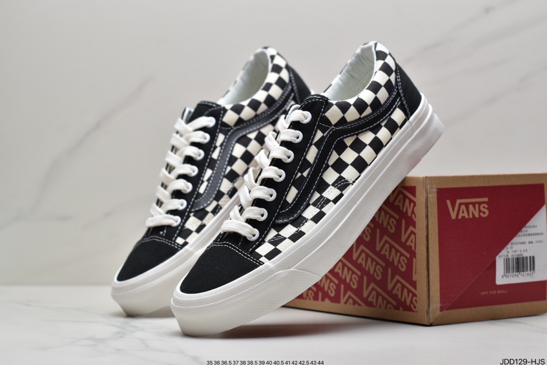 120 万斯Vans Style 36 小头拼接低帮情侣休闲板鞋帆布鞋